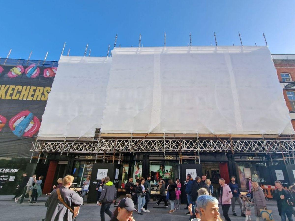 Commercial scaffolding erected for a main contractor in Dublin