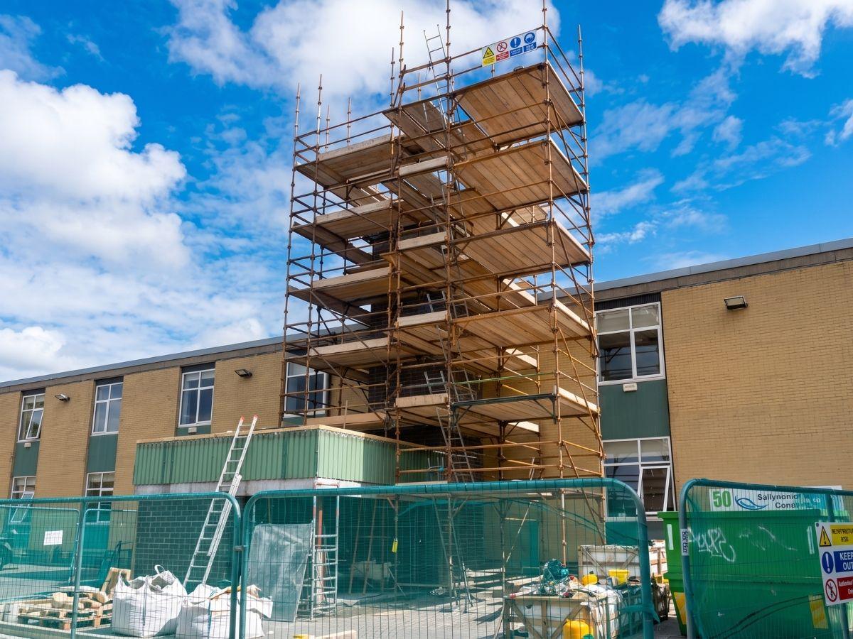 Scaffold tower supplied and erected for a Dublin trade client